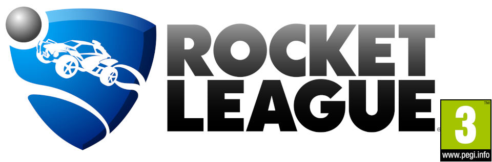 logo Rocket League logo with PEGI